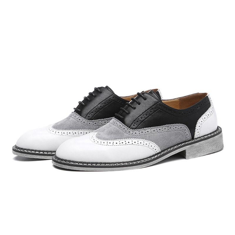 Herre Brogue Colorblock Oxfords Snøring Business Casual Formell Sko