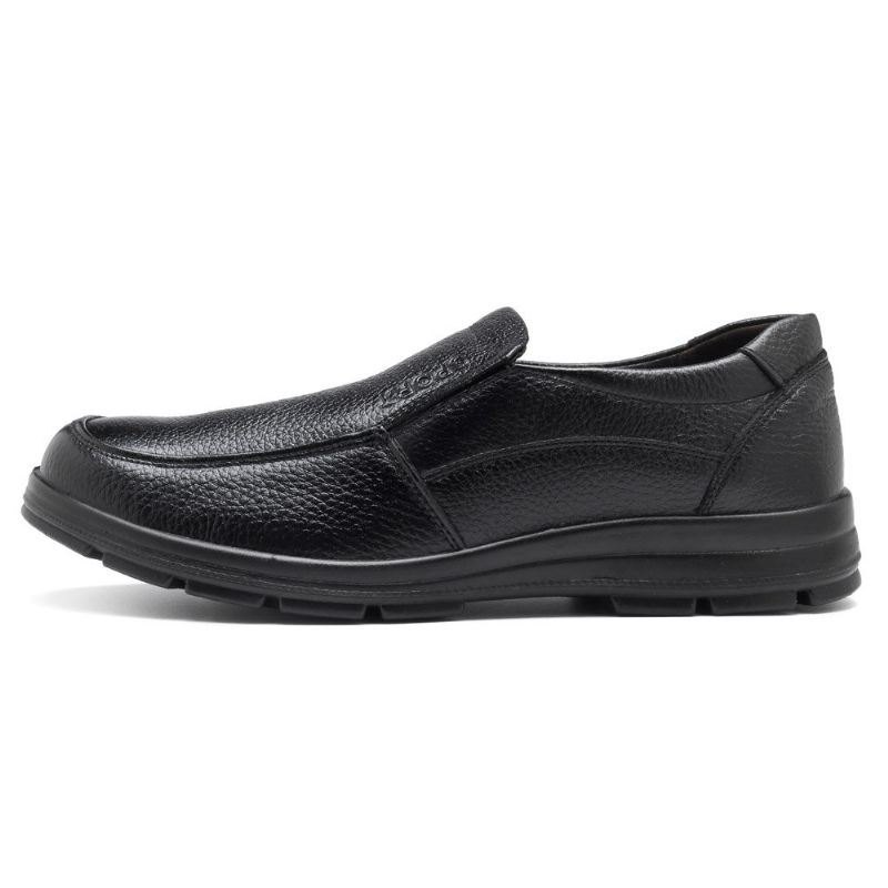 Herre Casual Business Comfy Ekte Skinn Slip On Oxfords