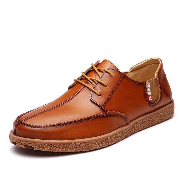 Herre Casual Ekte Skinn Casual Slip On Business Oxfords