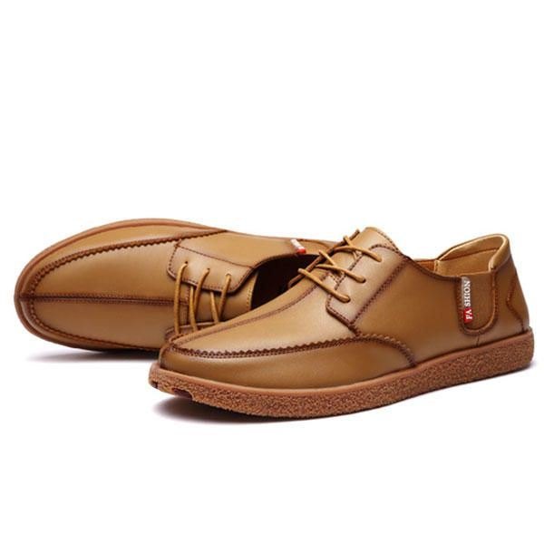 Herre Casual Ekte Skinn Casual Slip On Business Oxfords