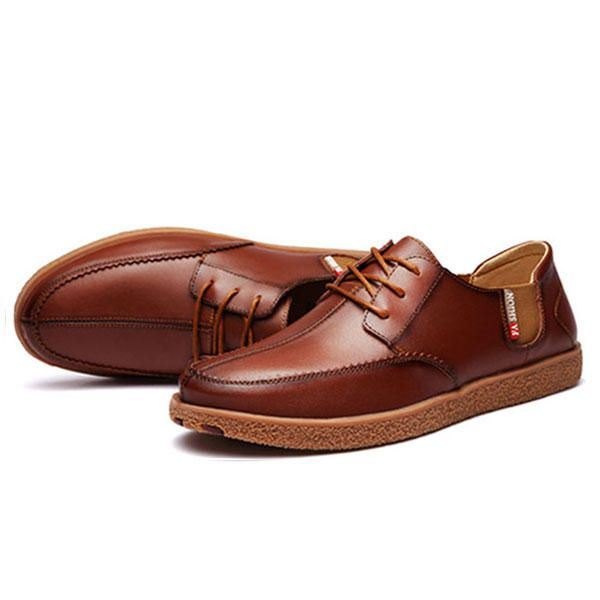 Herre Casual Ekte Skinn Casual Slip On Business Oxfords