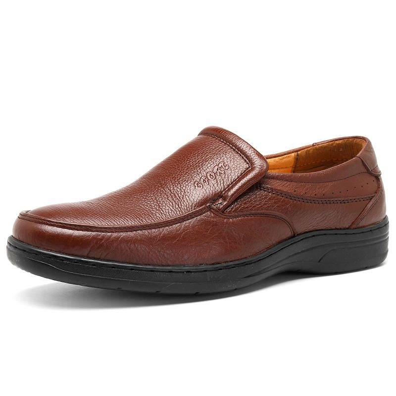 Herre Ekte Skinn Komfortabel Slip On Oxfords