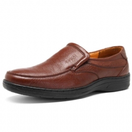 Herre Ekte Skinn Komfortabel Slip On Oxfords