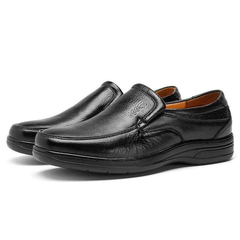 Herre Ekte Skinn Komfortabel Slip On Oxfords