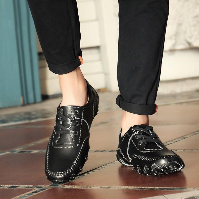 Herre Kuskinn Sklisikre Casual Oxfords