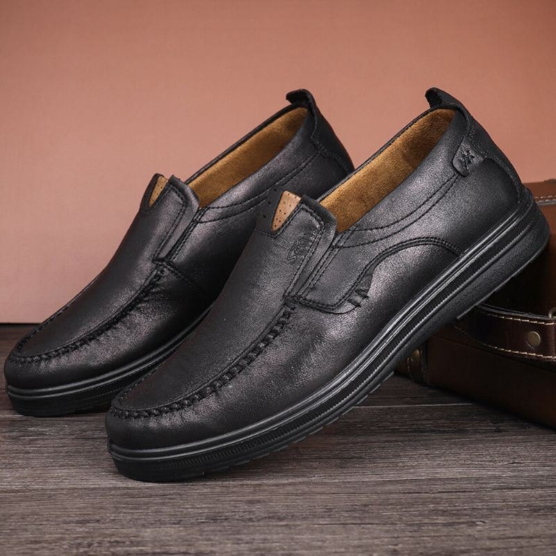 Herre Large Størrelse Comfy Casual Mikrofiber Lær Oxfords Sko