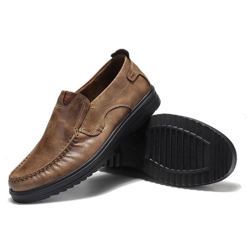 Herre Large Størrelse Comfy Casual Mikrofiber Lær Oxfords Sko