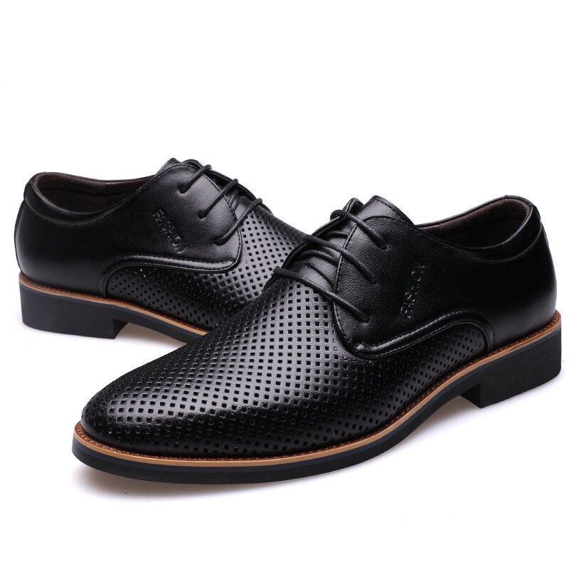 Herre Mikrofiber Pustende Hule Business Casual Oxfords