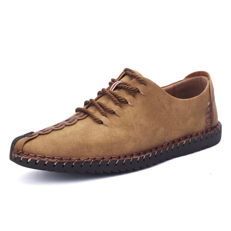 Herre Myk Håndsøm Såle Casual Business Leather Oxfords