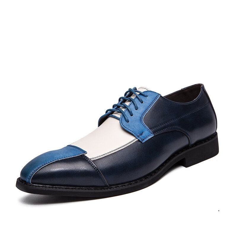 Herre Pu Leather Stilig Oxfords Business Dress Sko