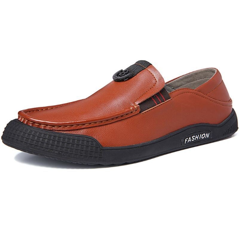 Herre Pure Color Casual Myk Kjøring Walking Loafers