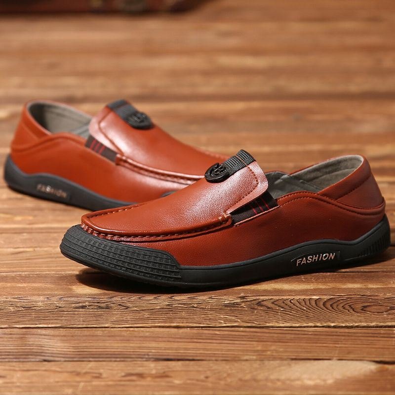 Herre Pure Color Casual Myk Kjøring Walking Loafers