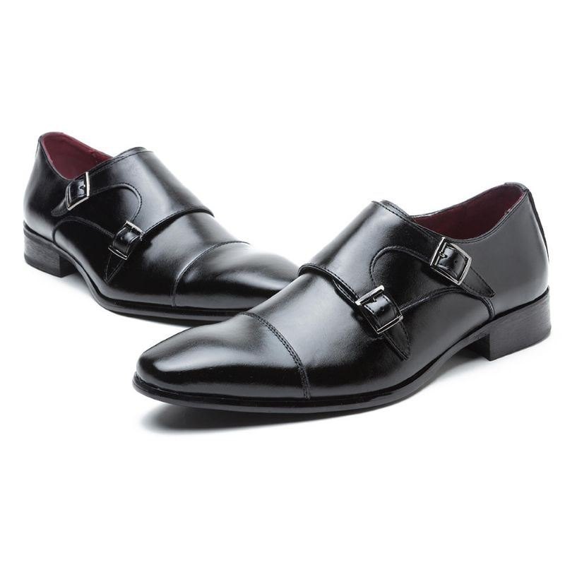 Herre Soft Genuine Leather Oxfords Business Dress Sko