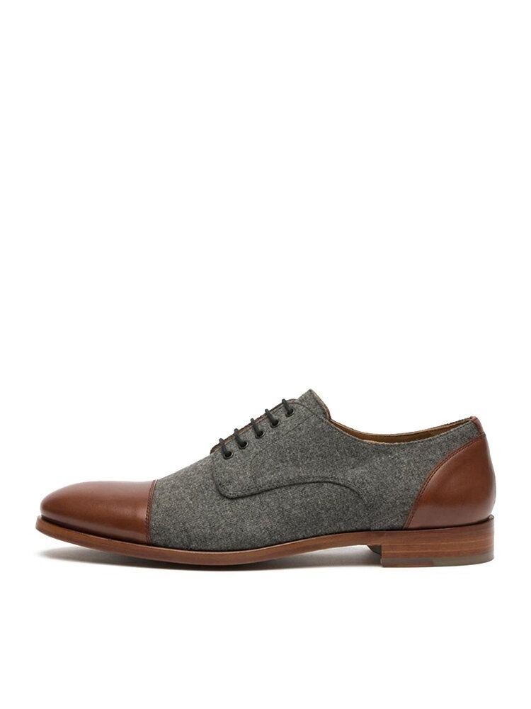 Herre Stilig Cap Top Oxfords Snøring Formell Dress Sko