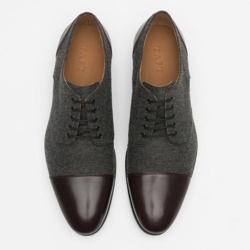 Herre Stilig Cap Top Oxfords Snøring Formell Dress Sko