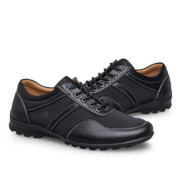 Mesh Men Casual Leather Oxfords