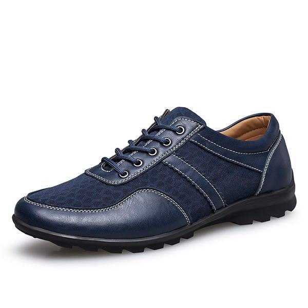 Mesh Men Casual Leather Oxfords