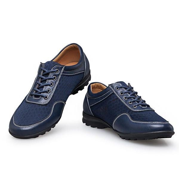 Mesh Men Casual Leather Oxfords