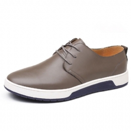 Mykt Skinn For Herre Casual Business Office Flat Oxfords