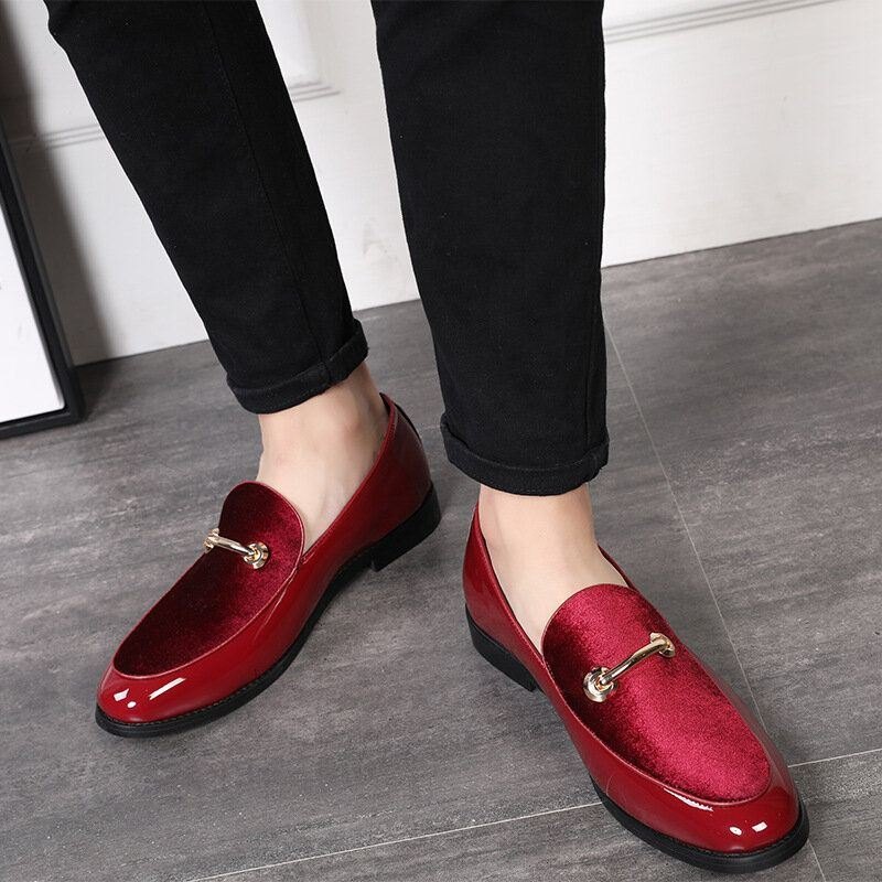 Semsket Skinnsko For Herre Elegant Business Casual Oxfords