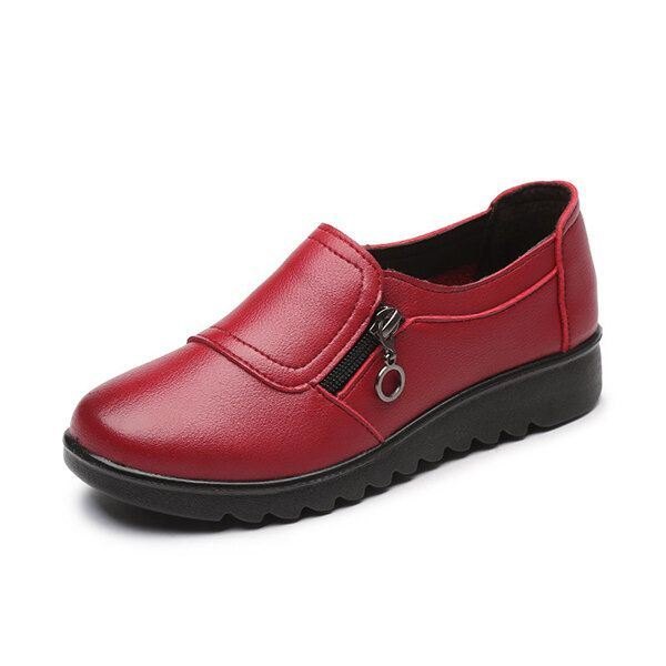 Dame Casual Leather Slip On Outdoor Flat Loafers