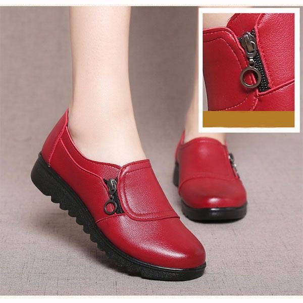 Dame Casual Leather Slip On Outdoor Flat Loafers