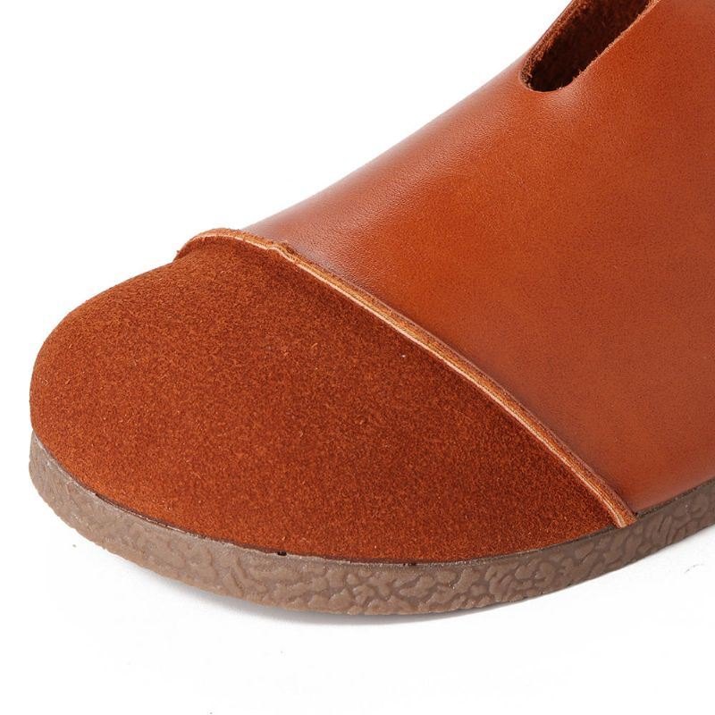 Dame Casual Skjøting Flat Slip On Loafers