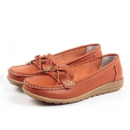 Dame Flat Slip On Casual Soft Outdoor Rund Toe Flat Loafers Sko