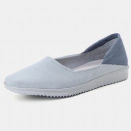 Dame Fritidssko Pustende Mesh Slip On Cloth Flats