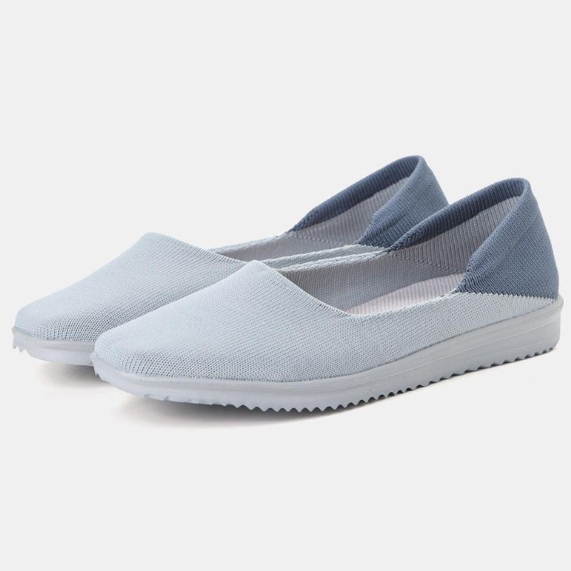 Dame Fritidssko Pustende Mesh Slip On Cloth Flats