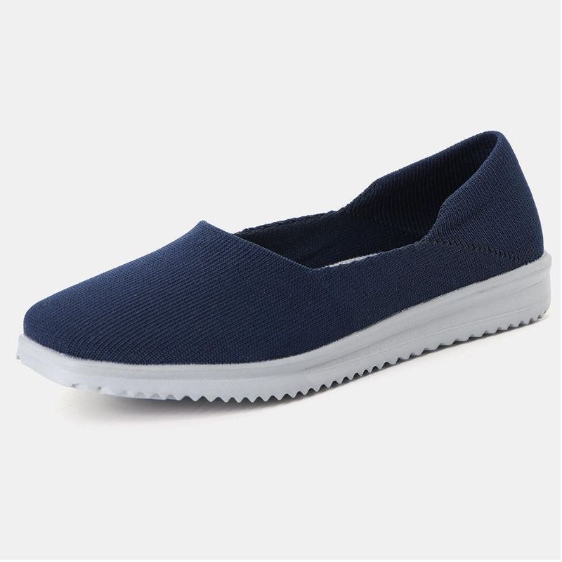 Dame Fritidssko Pustende Mesh Slip On Cloth Flats