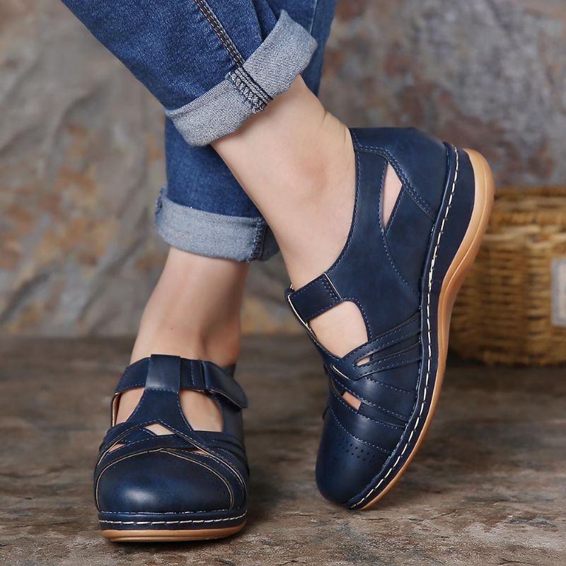 Dame Hollow Out Comfy Pustende Spring Flats Casual Sko