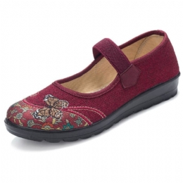 Dame Komfortable Sklisikre Elastiske Bånd Mary Jane Flat Loafers