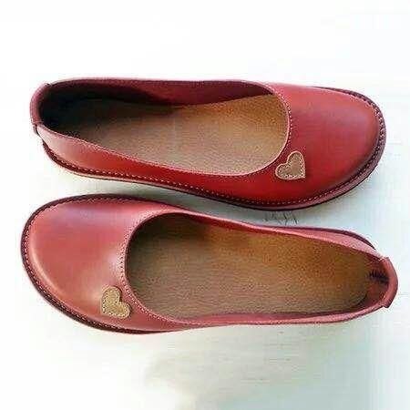 Dame Large Size Rund Toe Slip On Flats