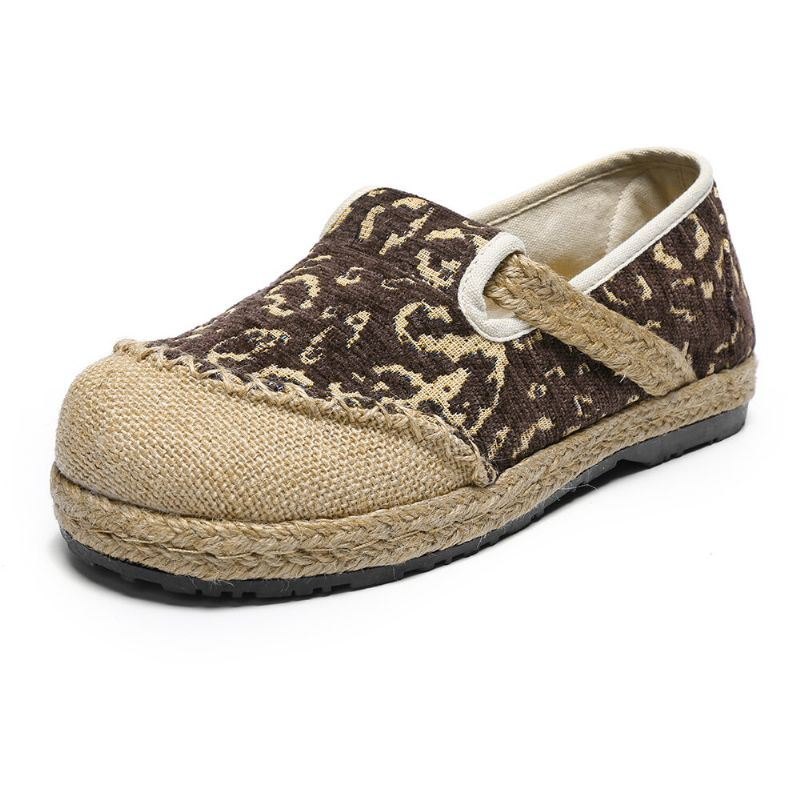 Dame Lin Håndlaget Espadrille Comfy Wearable Casual Loafers