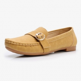 Dame Myk Såle Metallspenne Slip On Casual Daily Flats