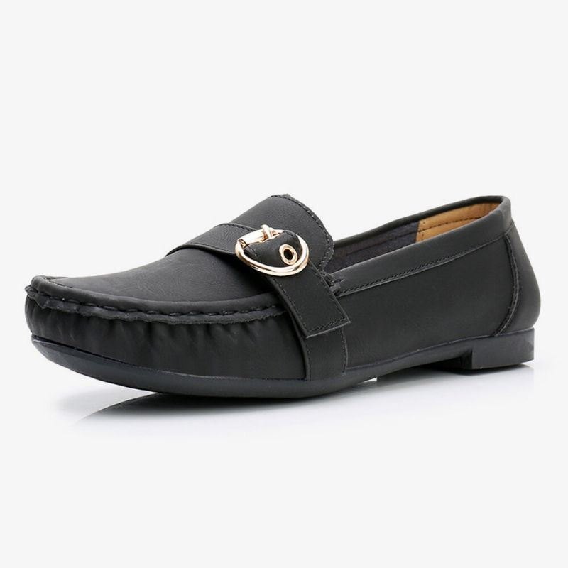 Dame Myk Såle Metallspenne Slip On Casual Daily Flats