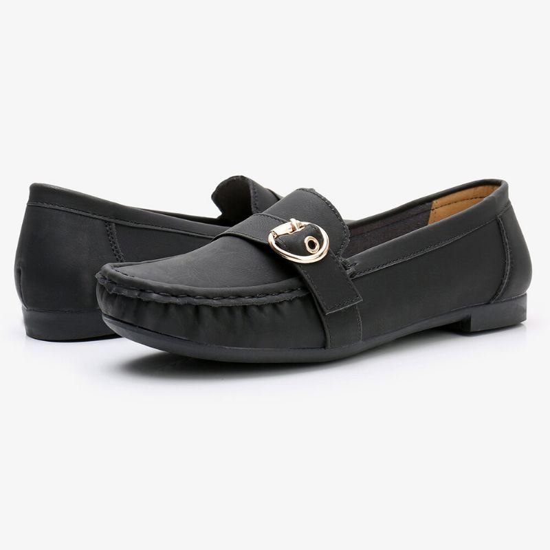 Dame Myk Såle Metallspenne Slip On Casual Daily Flats