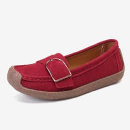 Dame Myk Sålespenne Pustende Casual Slip On Flats