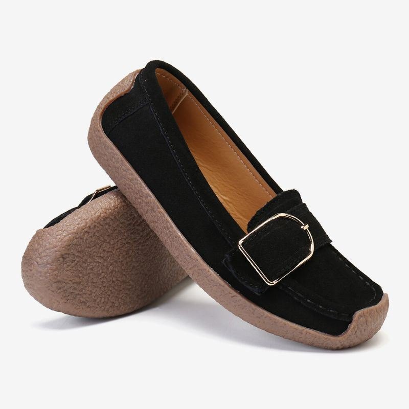 Dame Myk Sålespenne Pustende Casual Slip On Flats