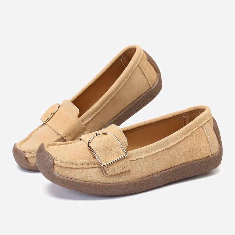 Dame Myk Sålespenne Pustende Casual Slip On Flats