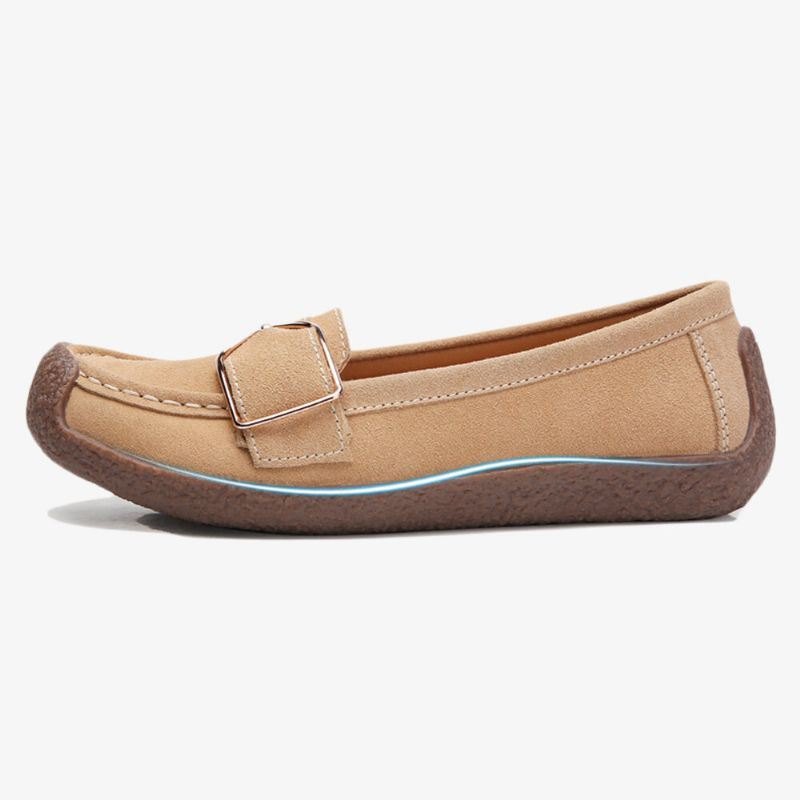 Dame Myk Sålespenne Pustende Casual Slip On Flats