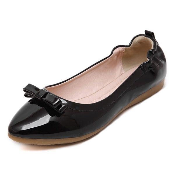 Dame Ny Flat Spiss Tå Uformell Komfortabel Mote Slip On Flat Loafers Sko