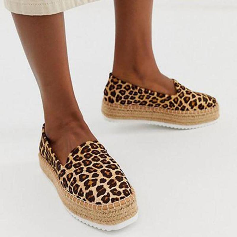 Dame Semsket Espadrilles Straw Braided Platform Loafers