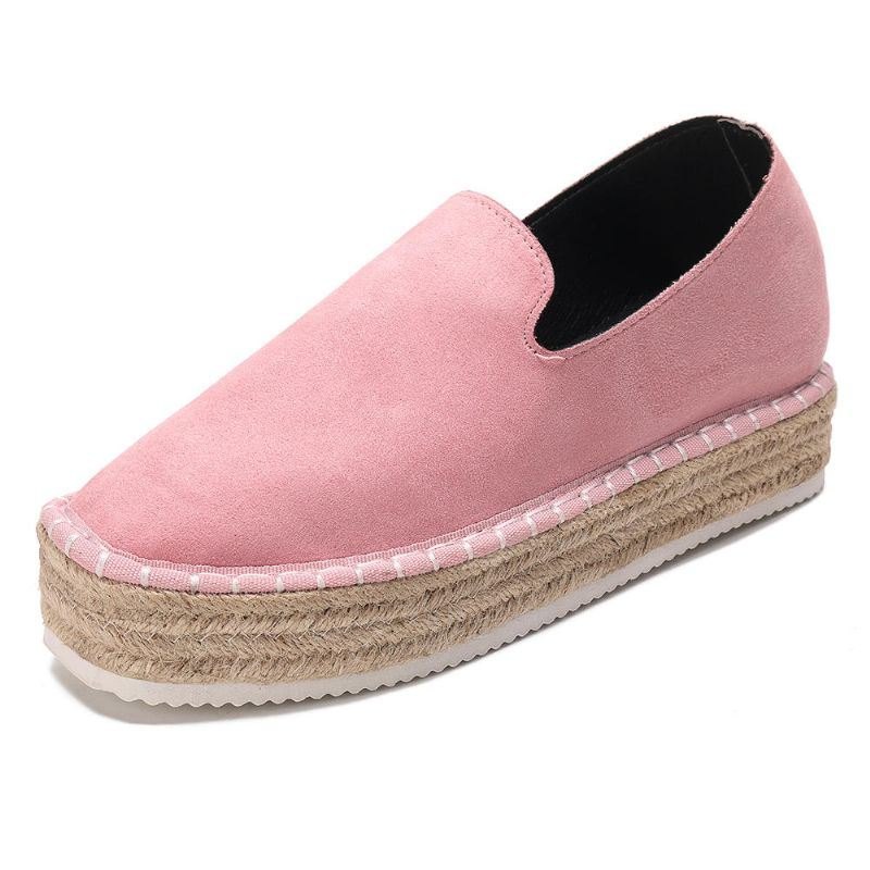 Dame Semsket Espadrilles Straw Braided Platform Loafers