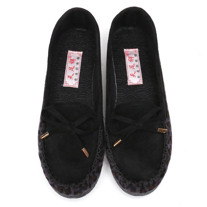 Dame Semsket Sløyfe Comfy Non-slip Casual Loafers