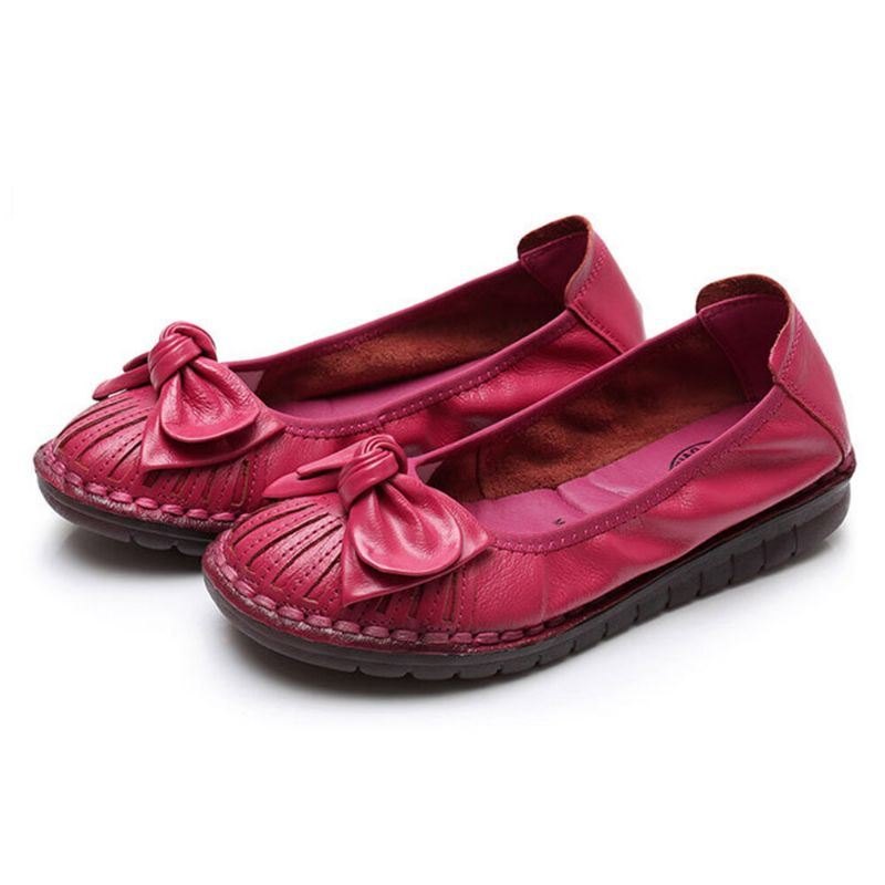 Dame Sløyfe Decor Komfortable Sklisikker Casual Loafers