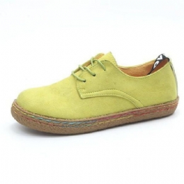 Dame Snøring Casual Rund Toe Komfortable Flat Loafers