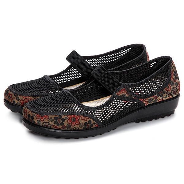 Dame Soft Slip On Casual Flat Loafer Sko