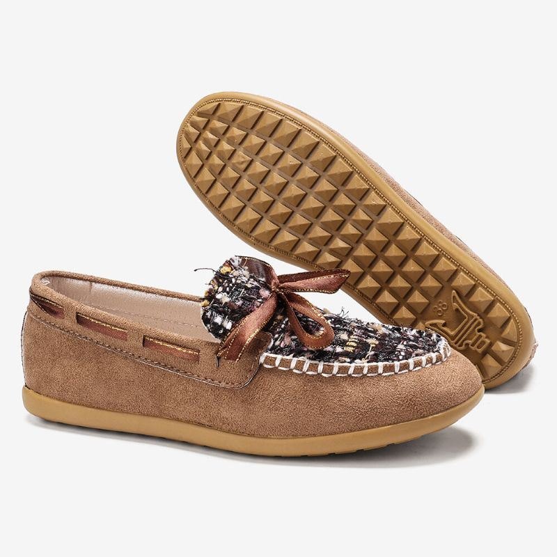 Dame Sommerfuglknute Dekor Liten Duft Vind Komfortabel Pustende Casual Slip On Loafers